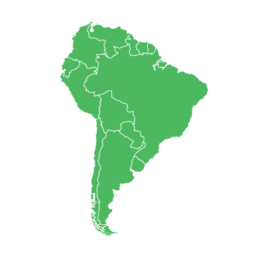 Brazil map of south america
